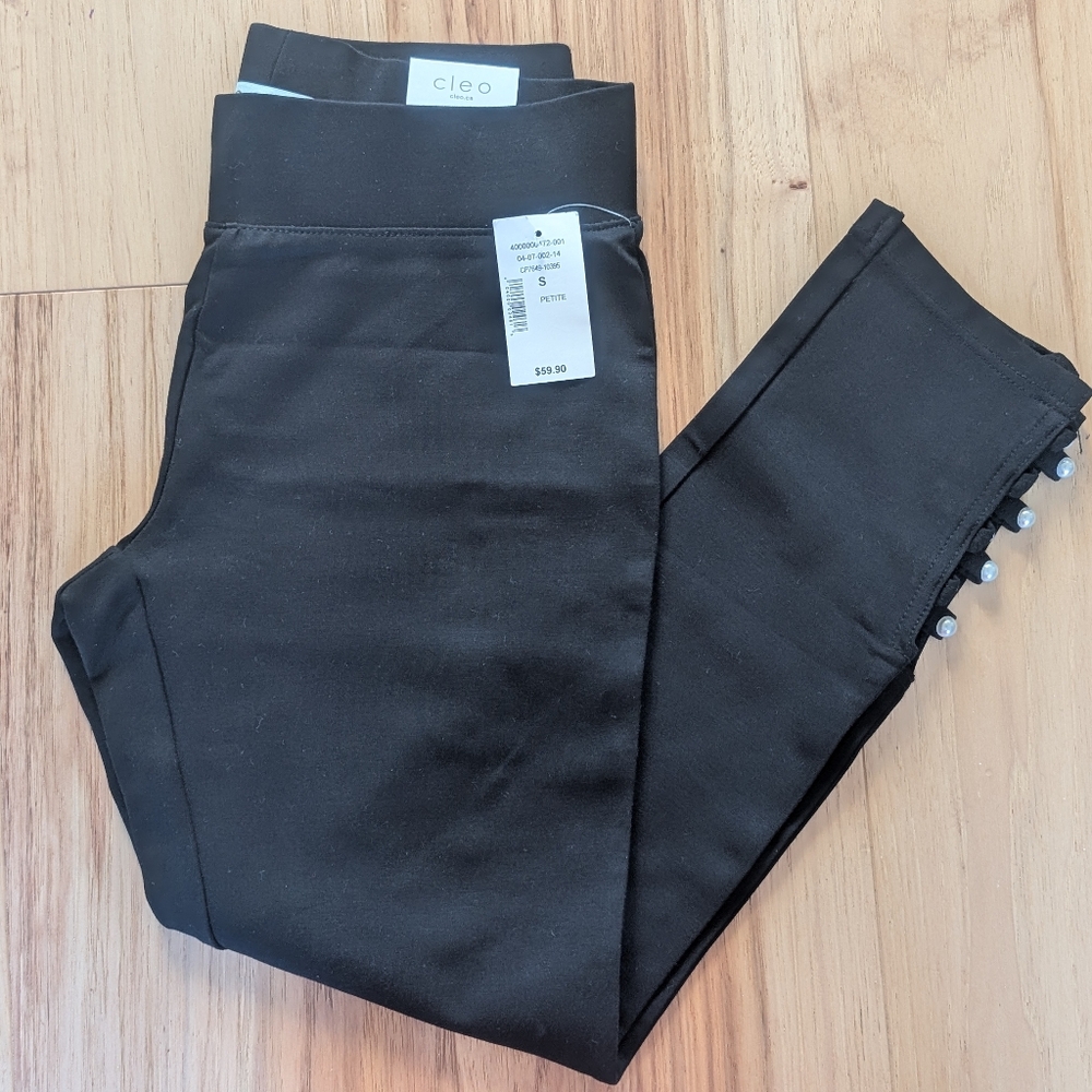 Cleo Petite Leggings With Pearl Details